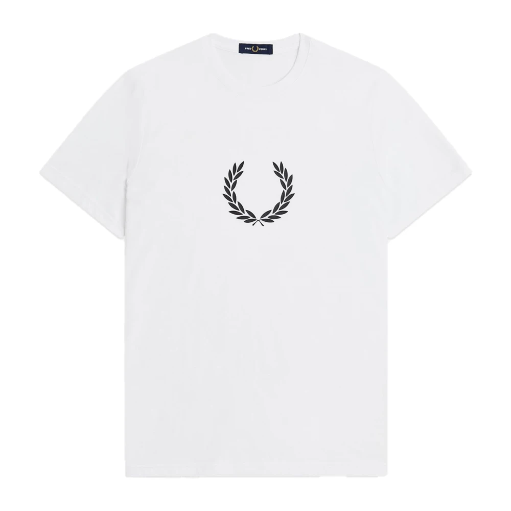 Fred Perry Laurel Wreath Grafisk T-Shirt White, Herr