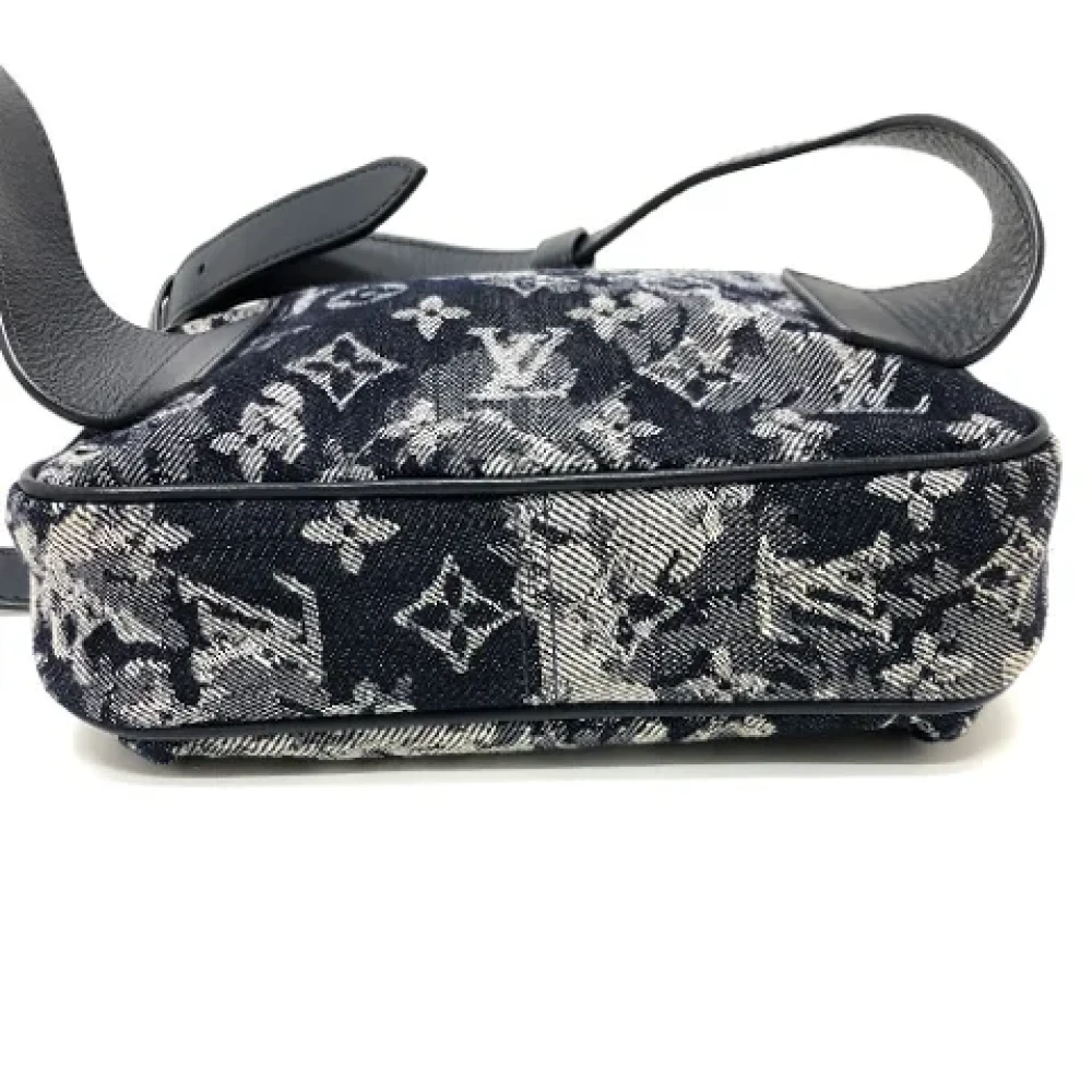 Louis Vuitton Vintage Pre-owned Cotton louis-vuitton-bags Blue Dames