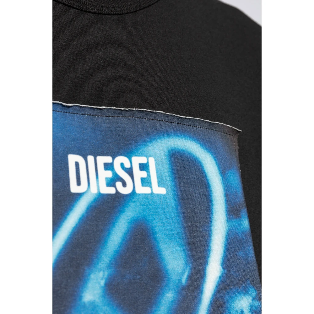 Diesel T-shirt `T-Boxt-Q16` Black Heren