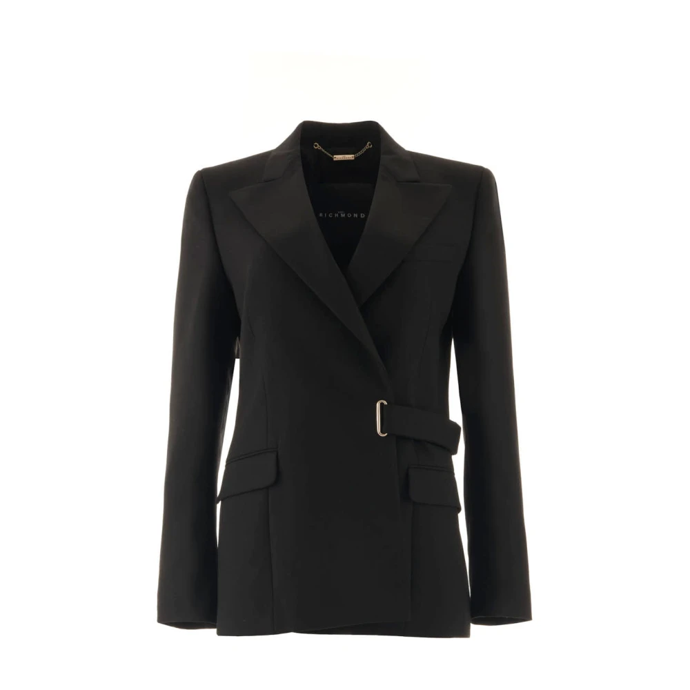 John Richmond Blazer met gesp Black Dames