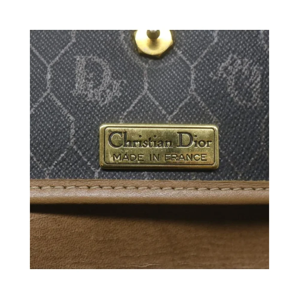 Dior Vintage Pre-owned Canvas handbags Black Dames