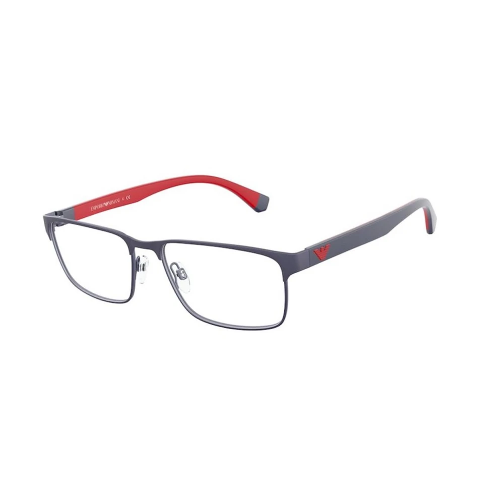 Emporio Armani Blauw Opch Montuur met Etui en Garantie Multicolor Heren