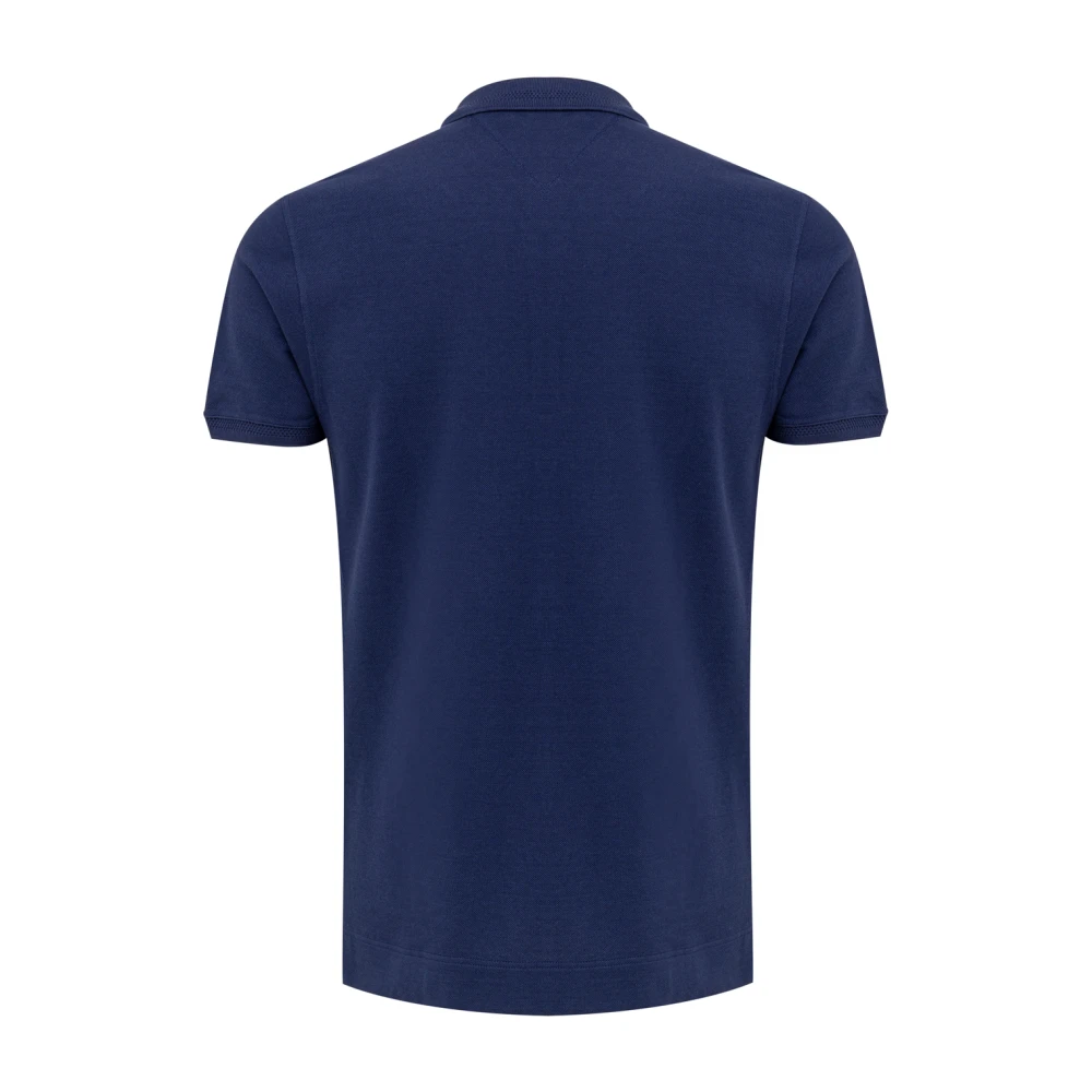 Fendi Blauw Polo Shirt Korte Mouw Blue Heren