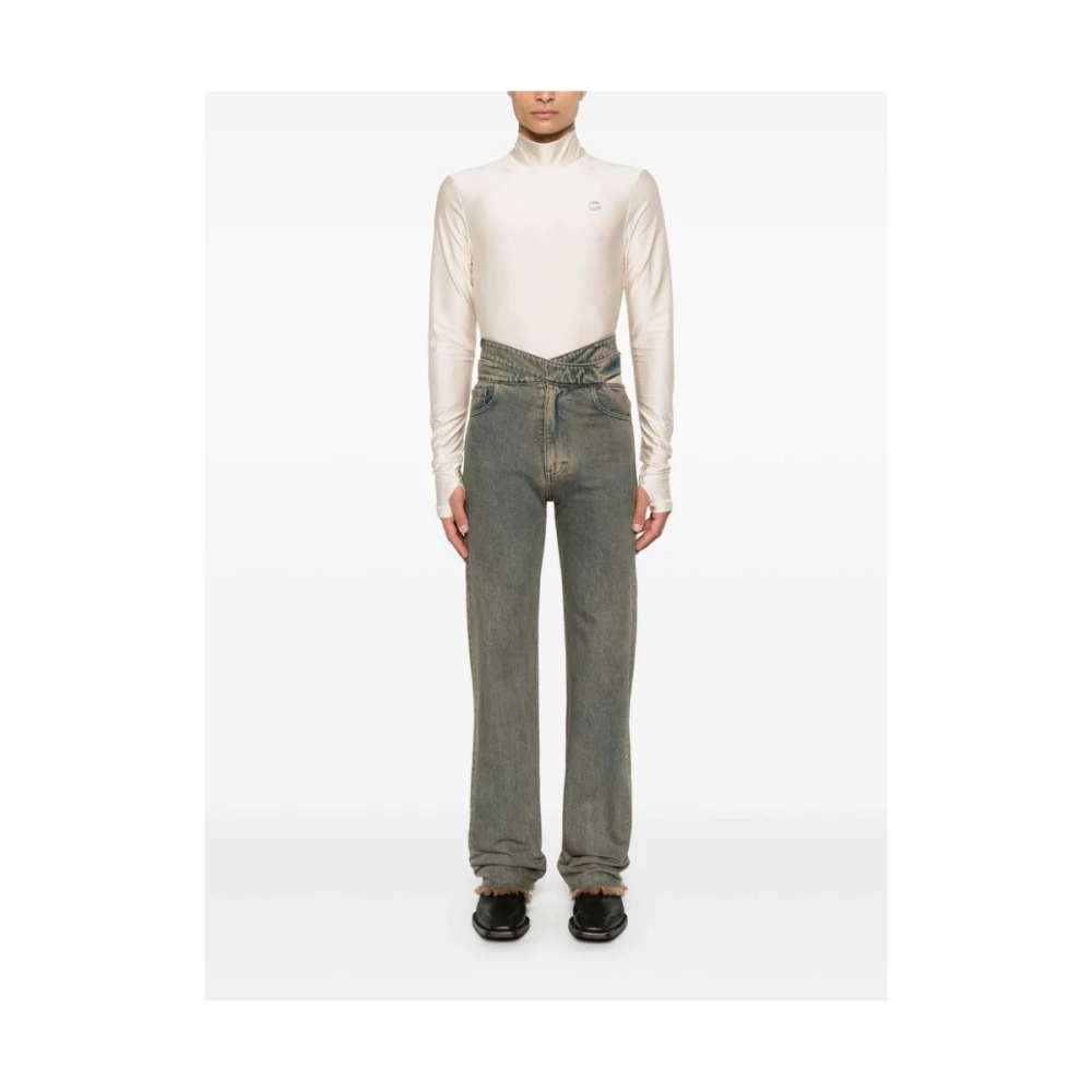 Coperni Beige Hoge Hals Sweater met Logo Beige Heren