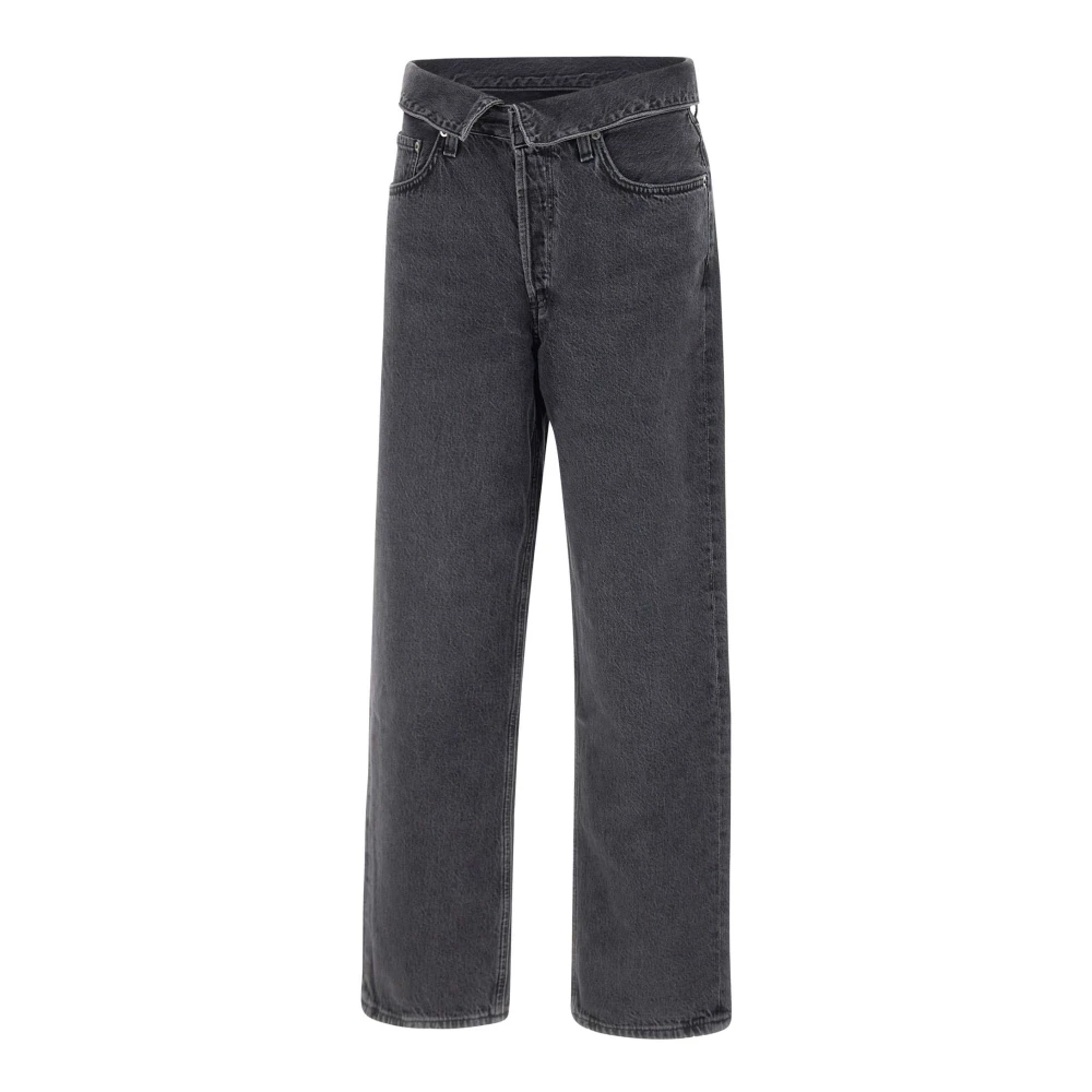 Agolde Black Echo Taper Jean - Female - Straight Fit Jeans - W29 - Jeans