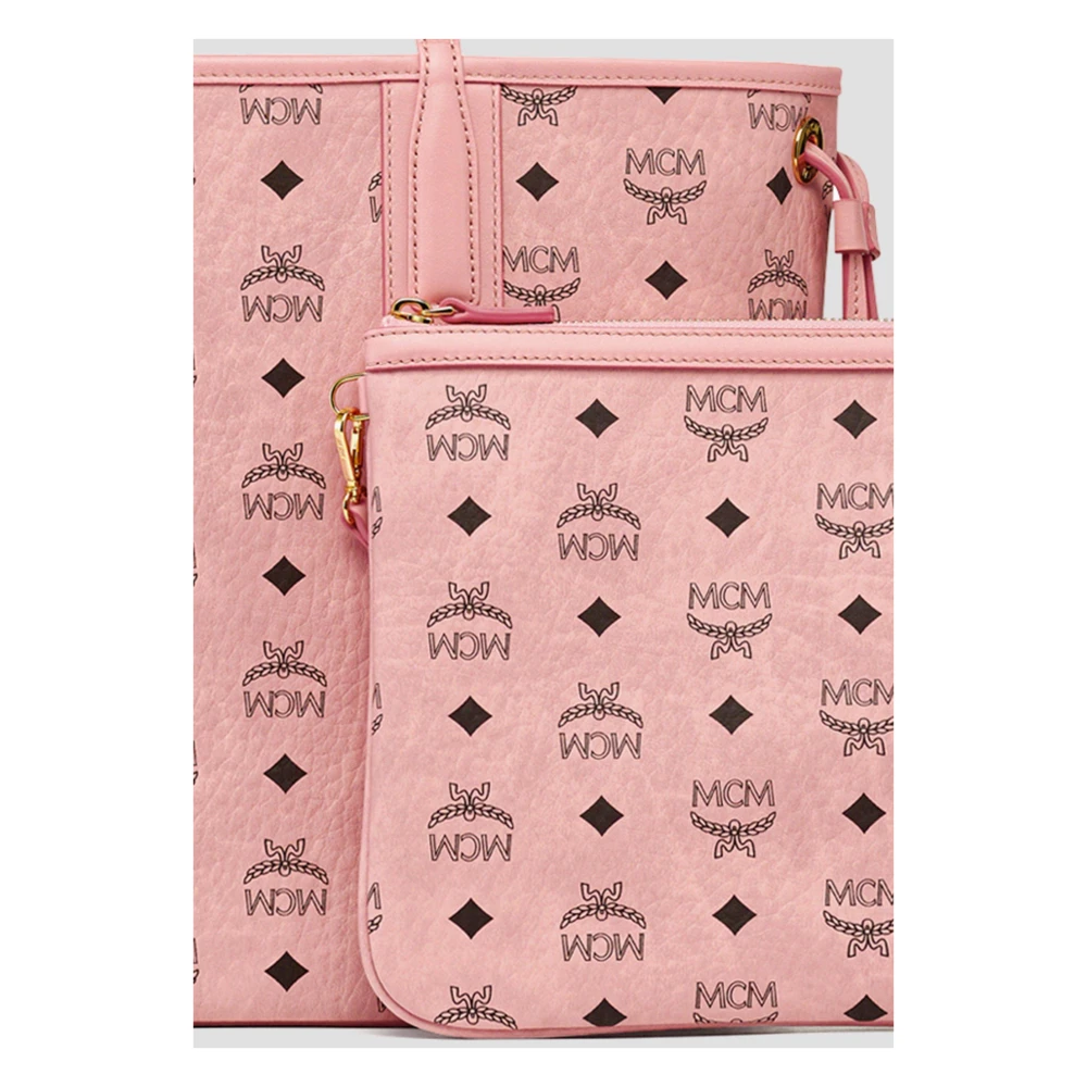 MCM Liz Shopper in Visetos Pink Dames