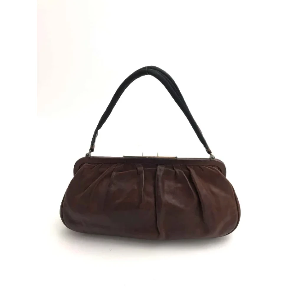 Marni Pre-owned Leather shoulder-bags Brown Dames