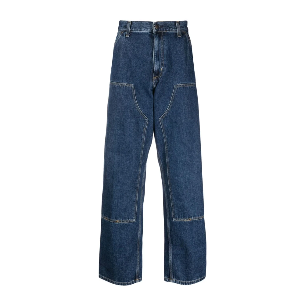 Carhartt WIP Dubbele Knie Denim Werkbroek Blue Heren