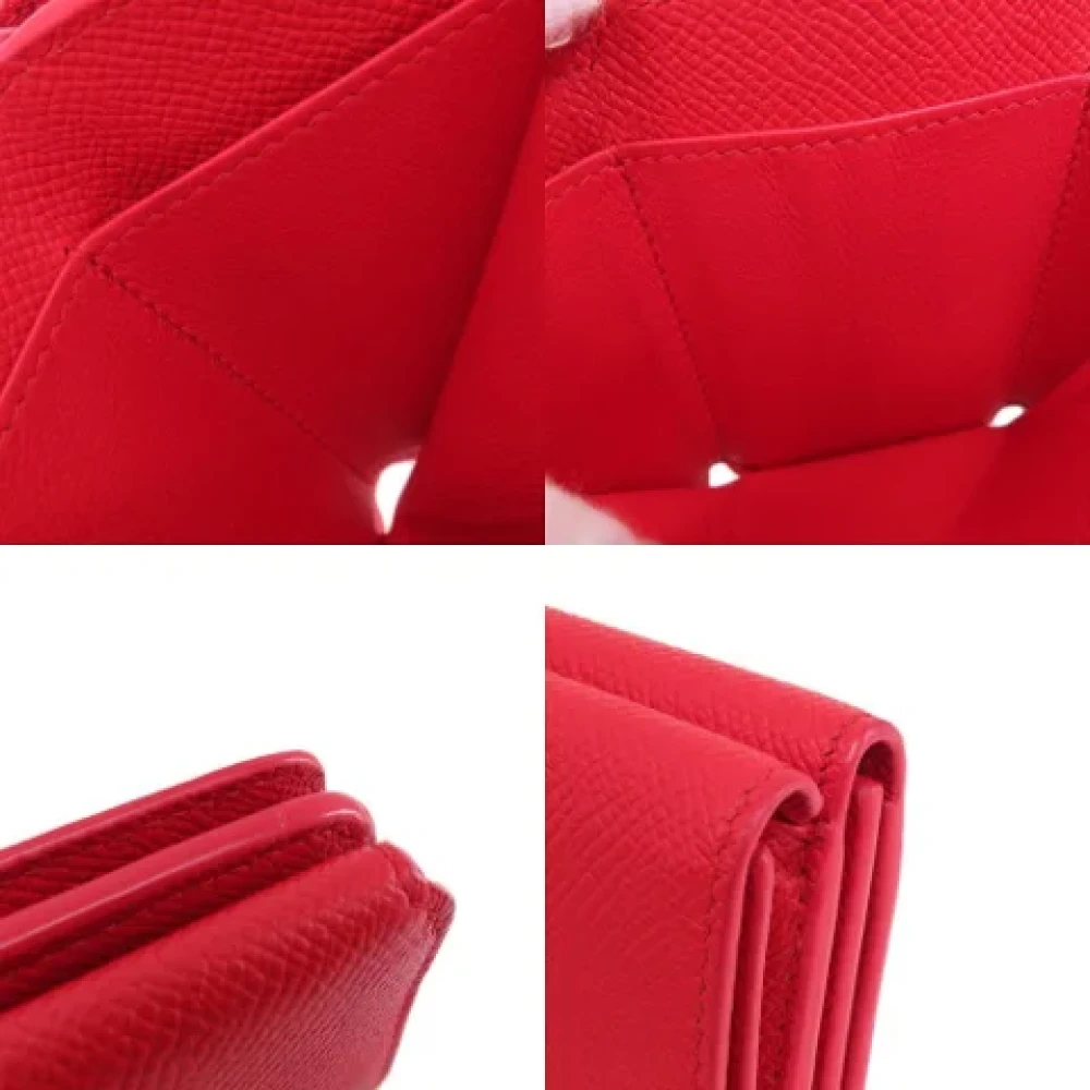 Balenciaga Vintage Pre-owned Leather wallets Red Dames