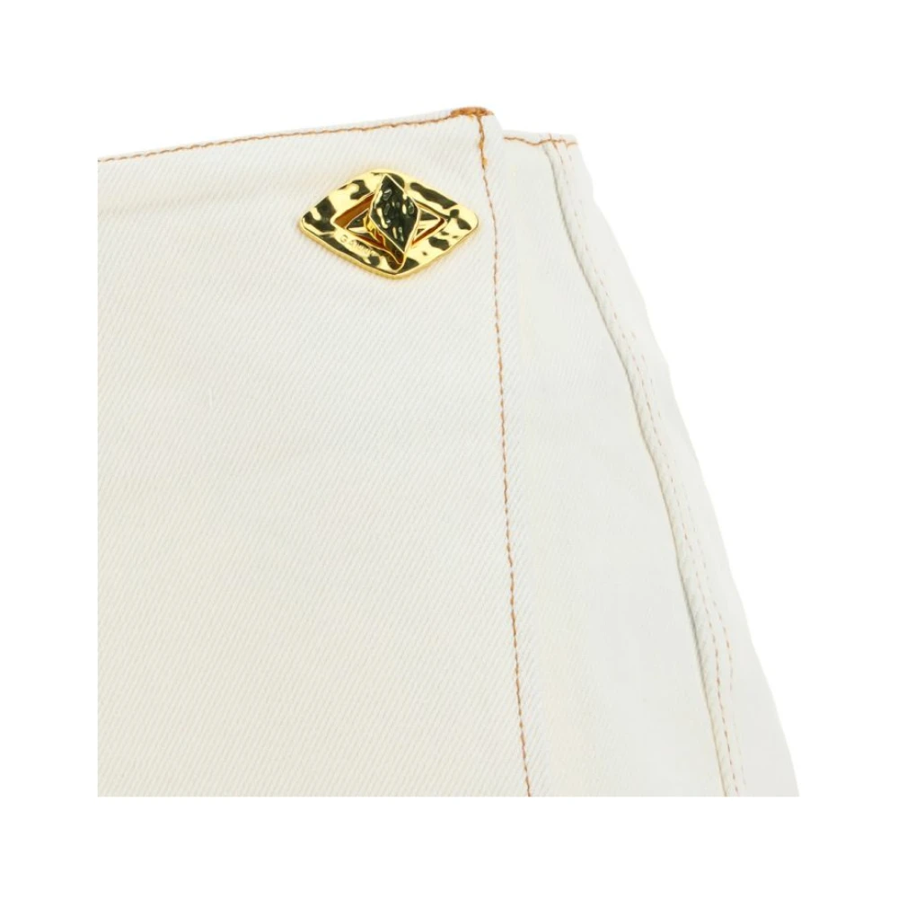 Ganni Midi Skirts White Dames