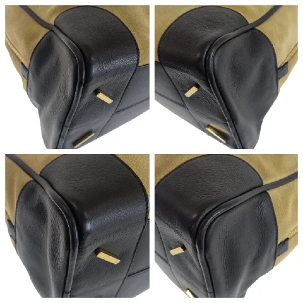 Loewe Pre-owned Leather handbags Beige Dames