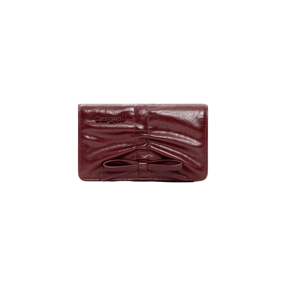 Desigual Donna Rosso - Portafoglio Con Chiusura A Bottone - Accessories - One Size