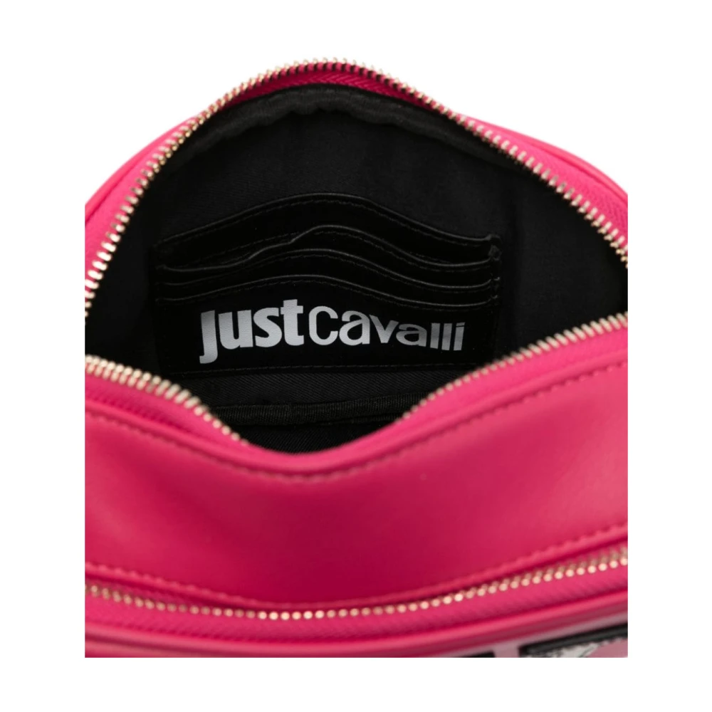Just Cavalli Paarse Schoudertas voor Vrouwen Pink Dames