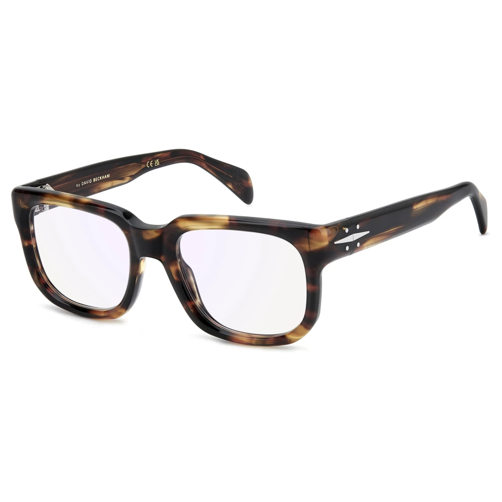 Eyewear By David Beckham Men's Brown Square Flat-Top Sunglasses