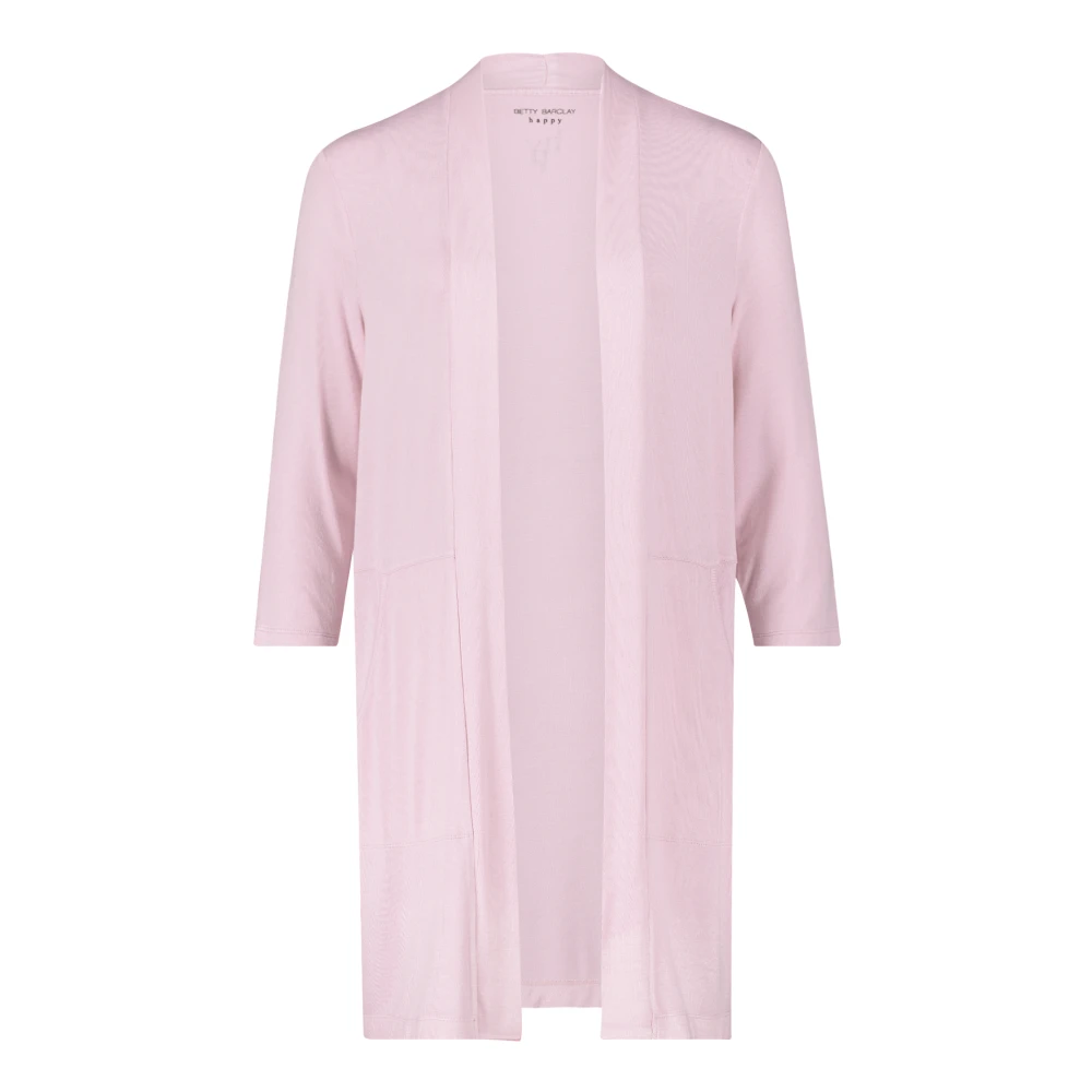 Betty Barclay Gezellige Bamboe Vest met Zakken Pink Dames