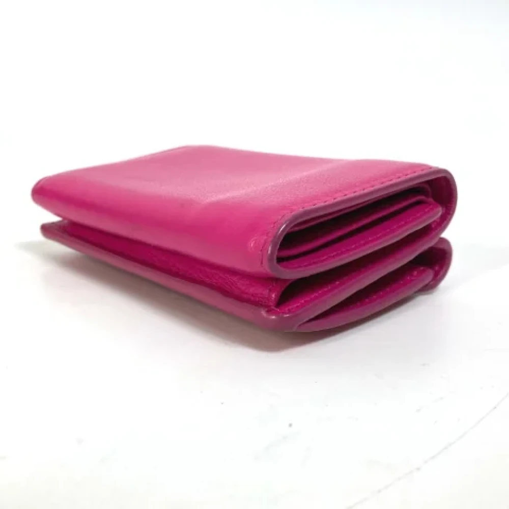 Balenciaga Vintage Pre-owned Leather wallets Pink Dames