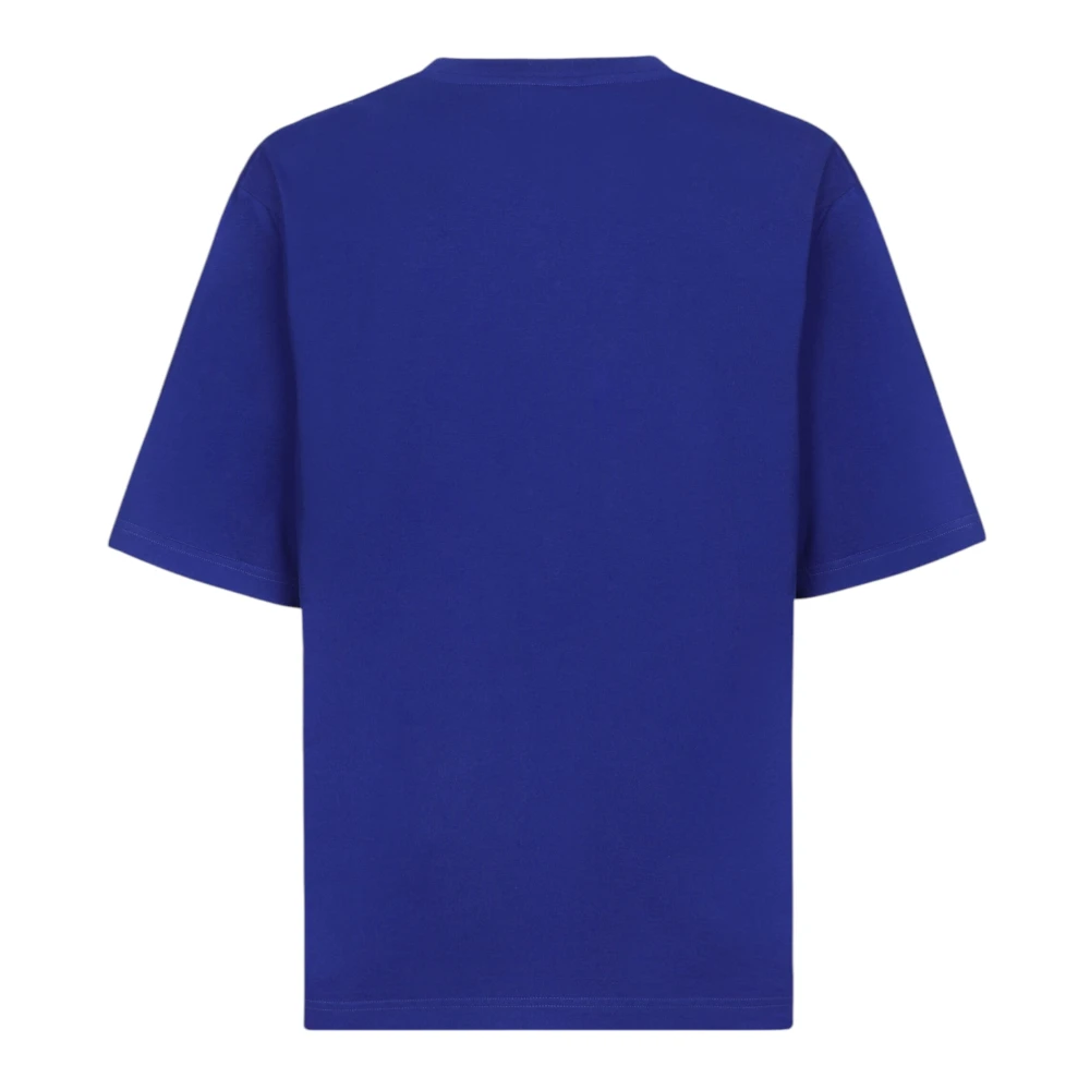 Dolce & Gabbana Milano Katoenen T-shirt Sportcollectie Blue Heren