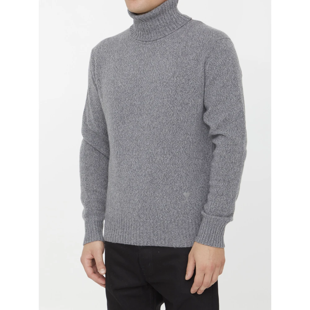 Ami Paris Turtleneck Gray Heren