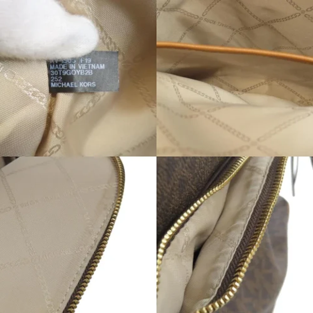 Michael Kors Pre-owned Plastic backpacks Brown Dames