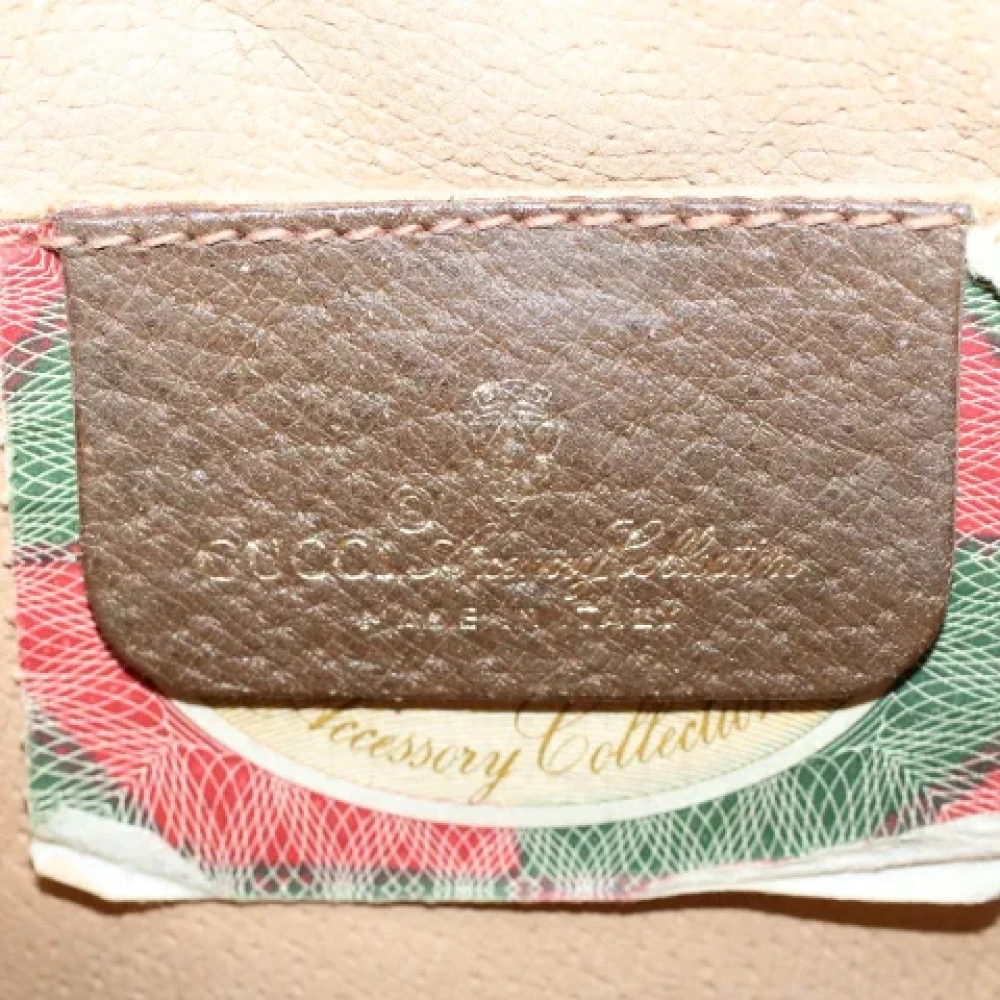 Gucci Vintage Pre-owned Canvas clutches Brown Dames