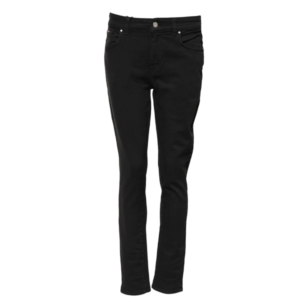 Dolce & Gabbana Women's Black Skinny Mid Waist Denim Jeans