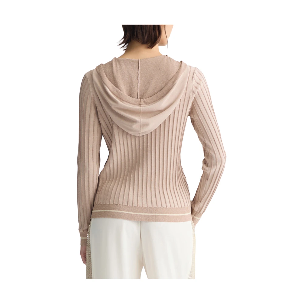 Liu Jo Beige Trui met Elegante Details Beige Dames