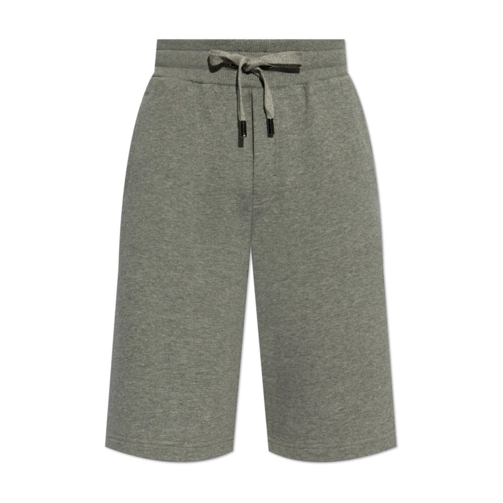 Dolce & Gabbana Zweetshorts met logo Gray Heren