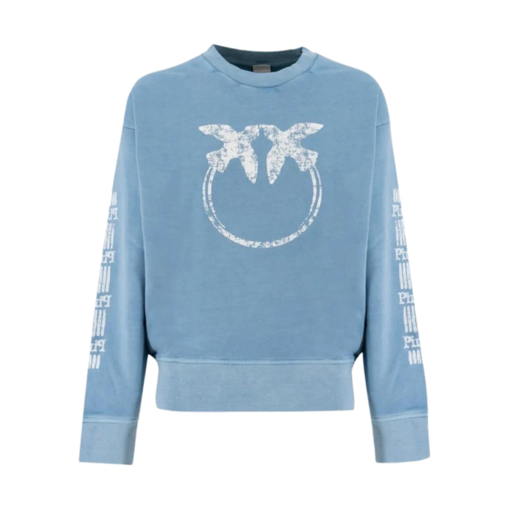 Pinko Blauwe Gebreide Trui met Lucht Blue Dames