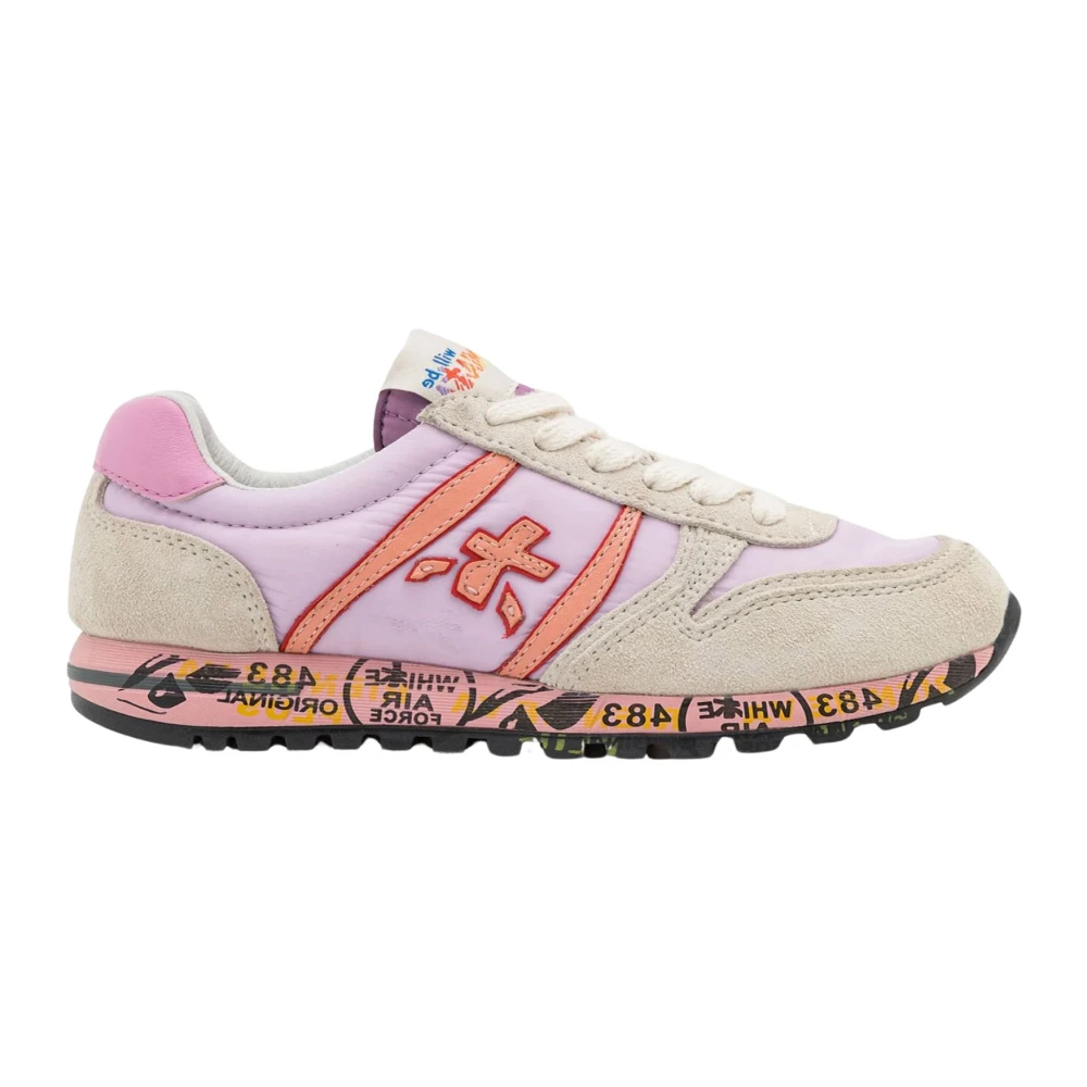 Premiata Rosa Platta Skor Sky Modell Pink, Flicka