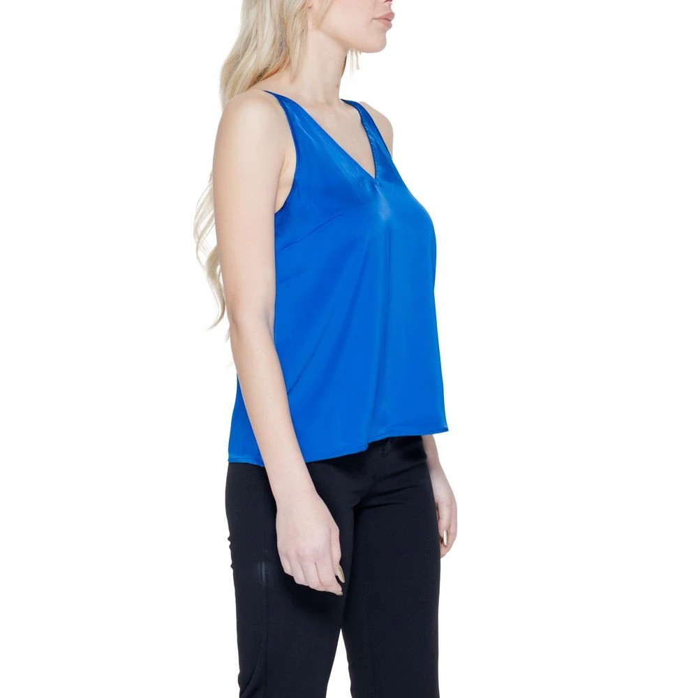 Vila Blauwe Polyester Tops & T-Shirt Blue Dames