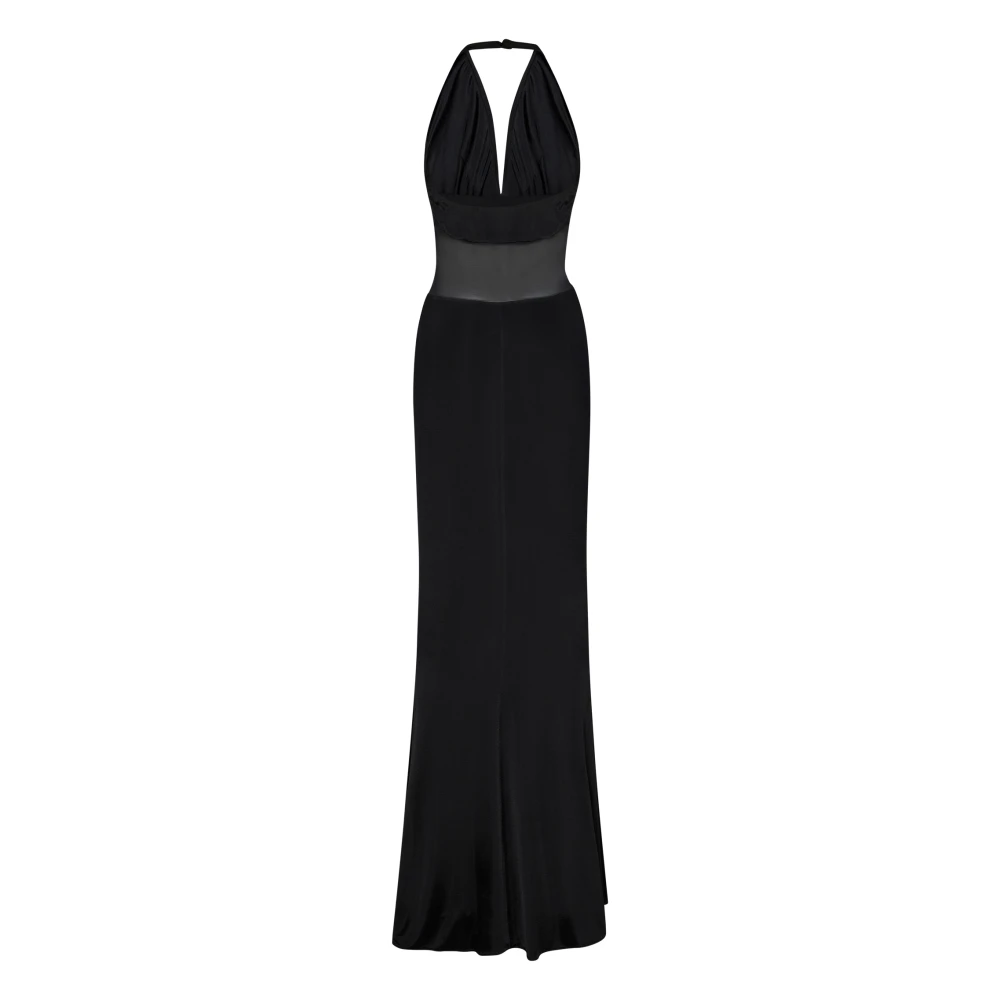 Tom Ford Zwarte jurk met Amerikaanse halslijn Black Dames