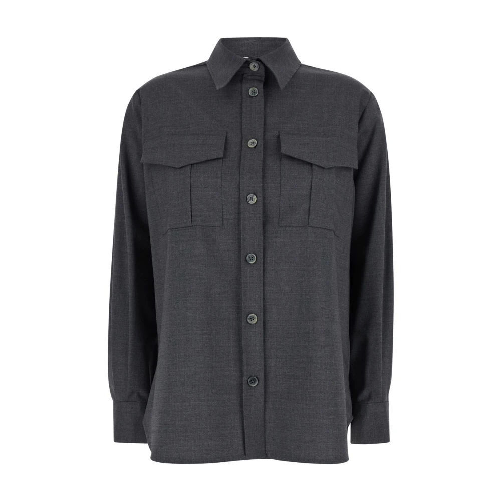 P.a.r.o.s.h. Grijze Shirt Camicia Stijlvolle Casual Kleding Gray Dames