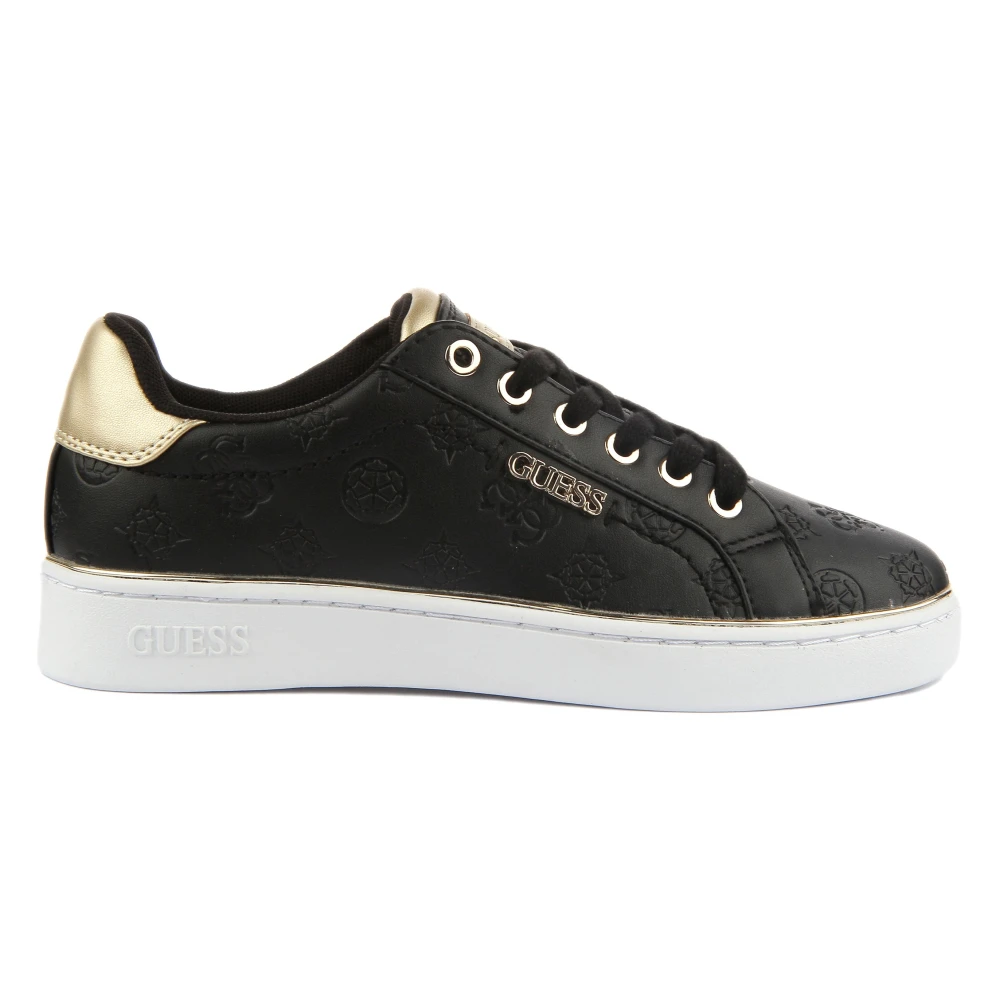 Guess Beckie Lage Sneakers Dames Schoenen Zwart