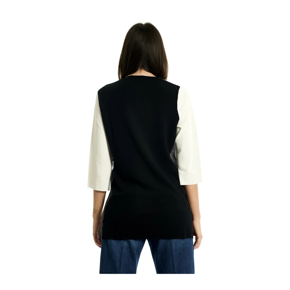 Marina Rinaldi Stijlvolle Gebreide Top Black Dames