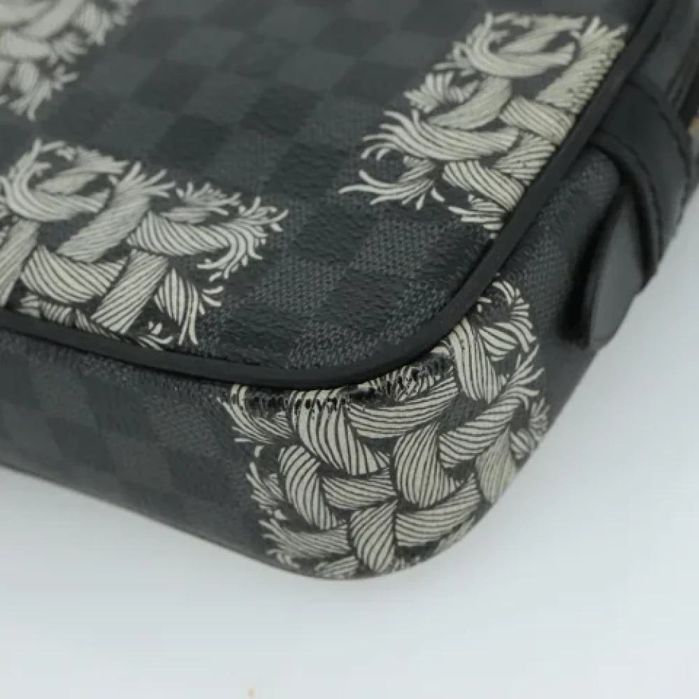 Louis Vuitton Vintage Pre-owned Canvas clutches Black Dames