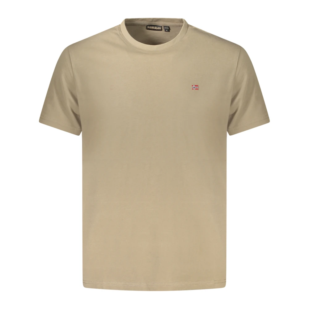 Napapijri Men's Brown T-Shirts, 3XL, Salis Short Sleeve T-Shirt