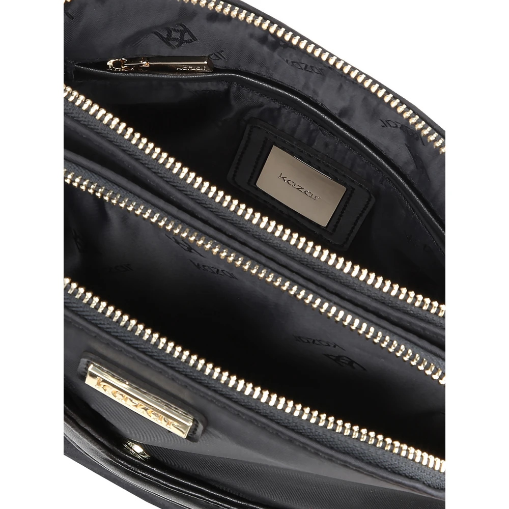 Kazar Dames zwarte messenger tas Black Dames