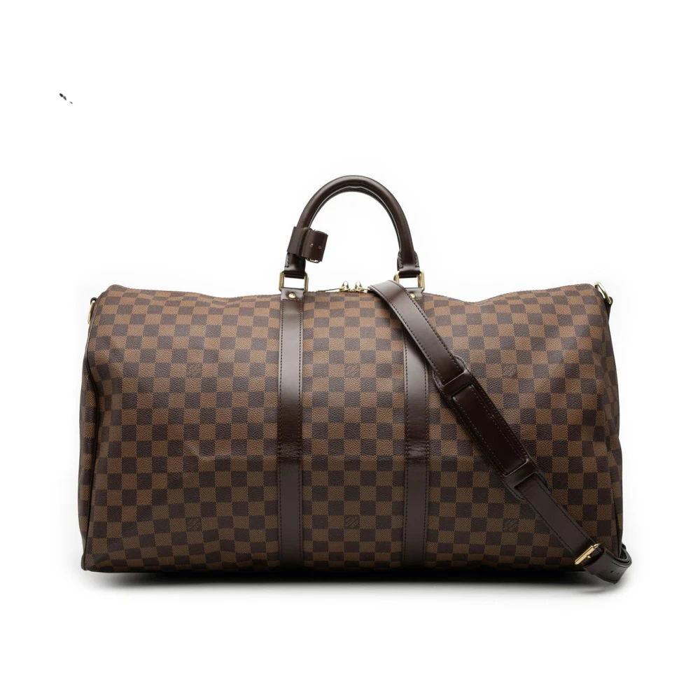 Louis Vuitton Vintage Women's Brown Pre-Owned Carryall Travel Bag