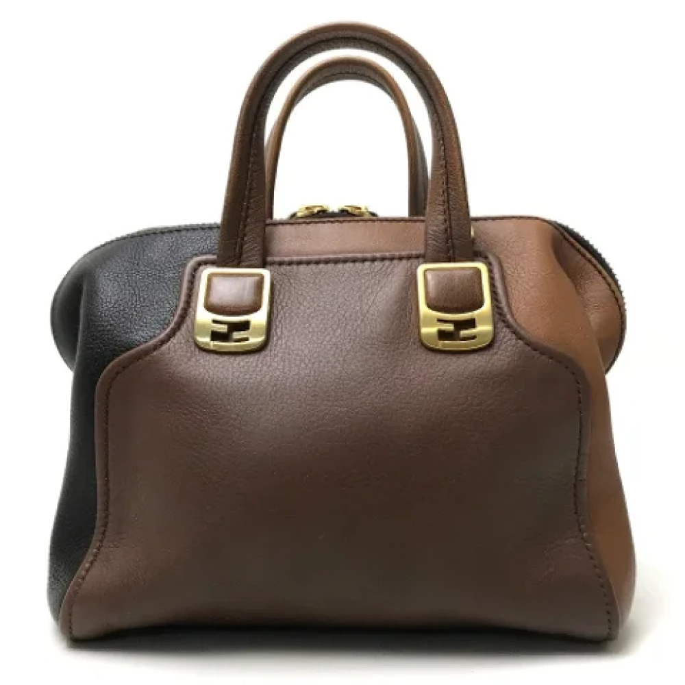 Fendi Vintage Pre-owned Leather fendi-bags Brown Dames