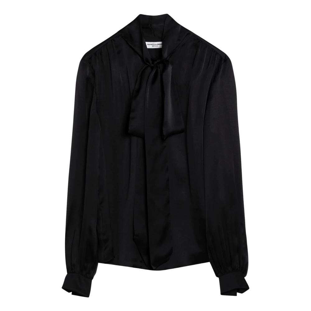 Saint Laurent Stijlvolle Blouse Black Dames