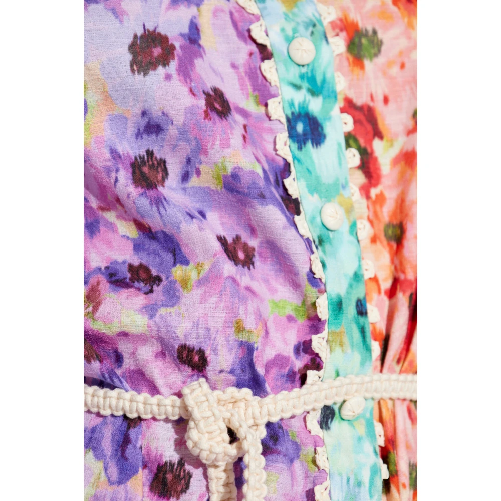 Zimmermann Bloemenmotief Jurk Multicolor Dames