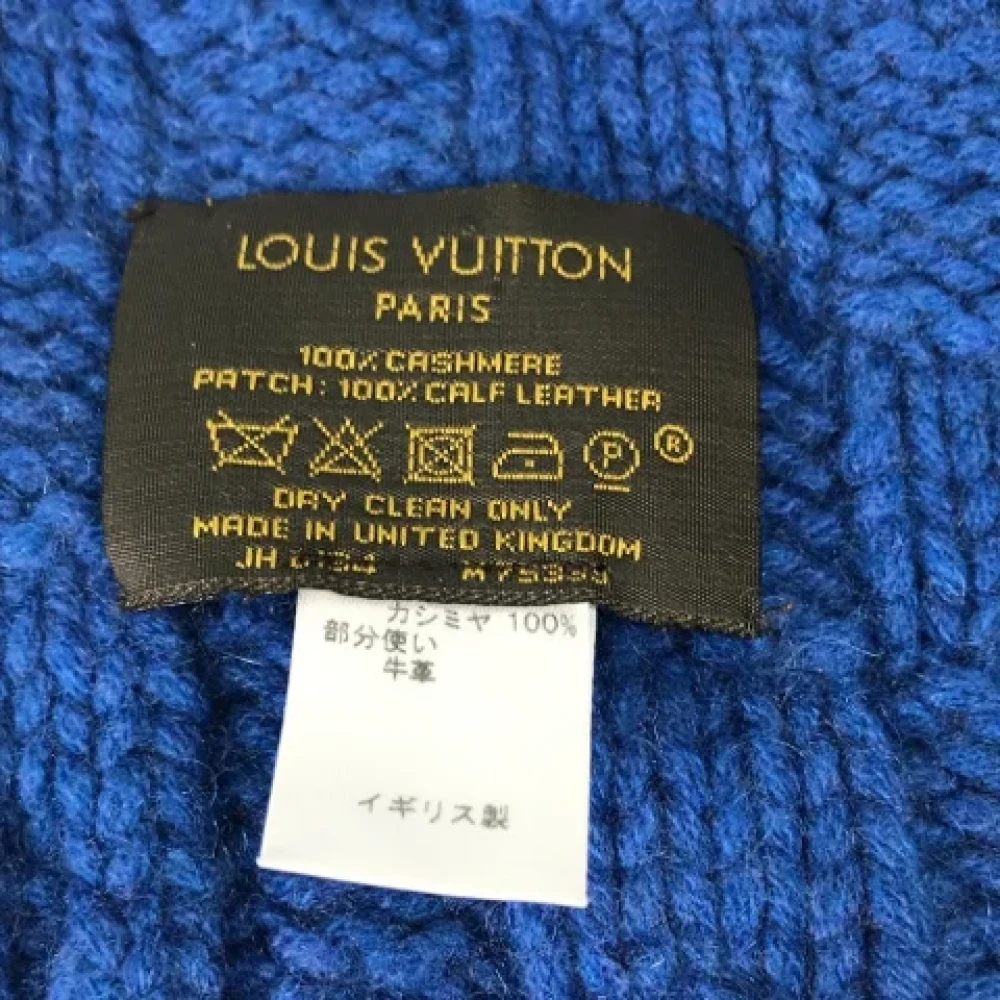 Louis Vuitton Vintage Pre-owned Fabric scarves Blue Dames