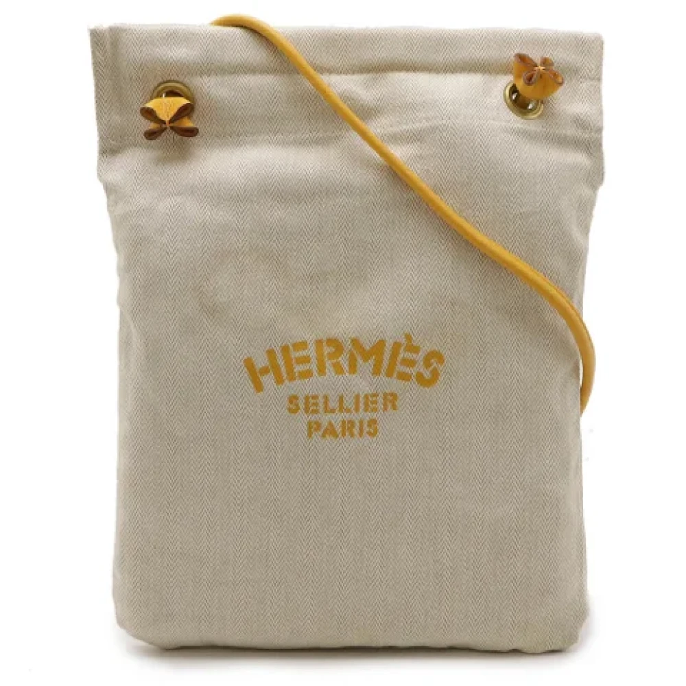 Hermès Vintage Pre-owned Leather shoulder-bags Yellow Dames