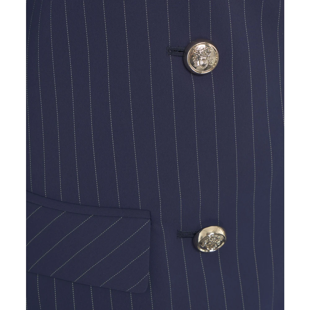 Guess Blauwe Blazer met Pinstripes Blue Dames