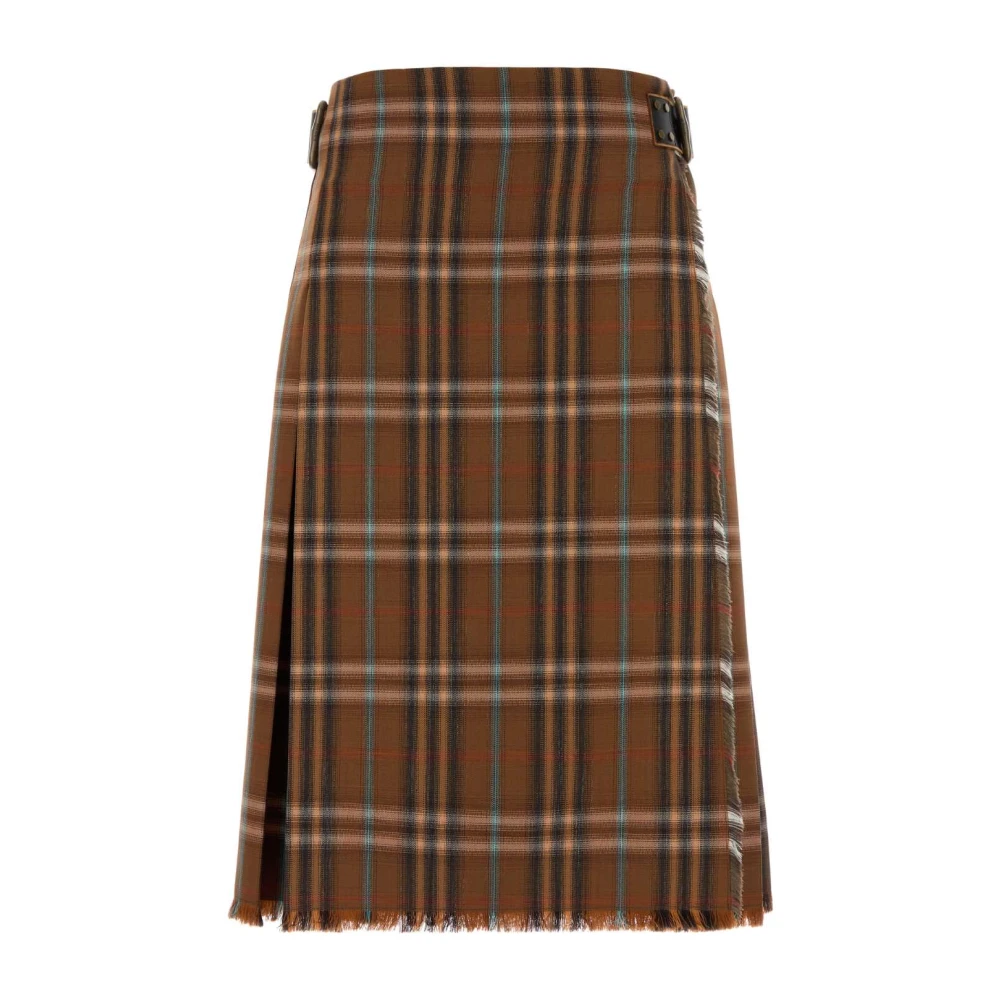 Burberry Femme Multicolor - Embroidered Wool Skirt - Jupes - E - Taille: 34 Fr
