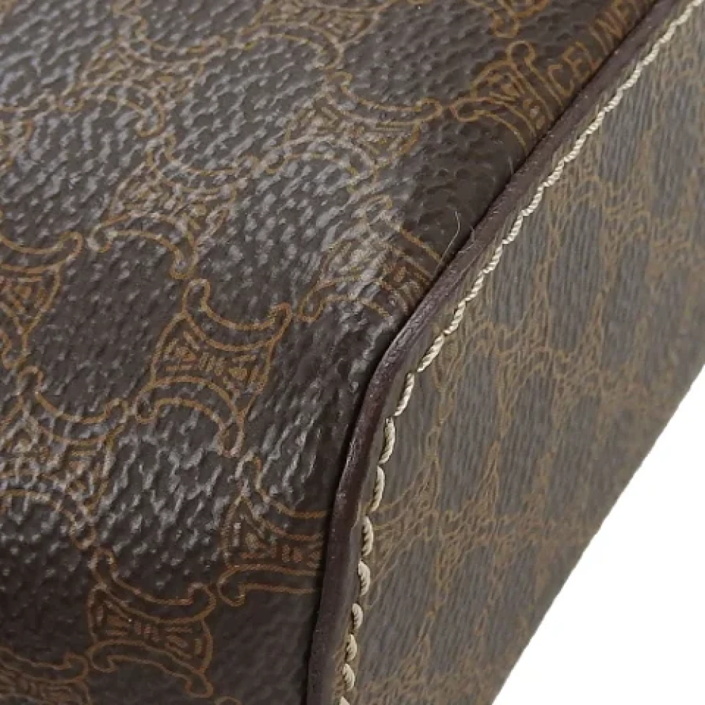 Celine Vintage Pre-owned Canvas handbags Brown Dames
