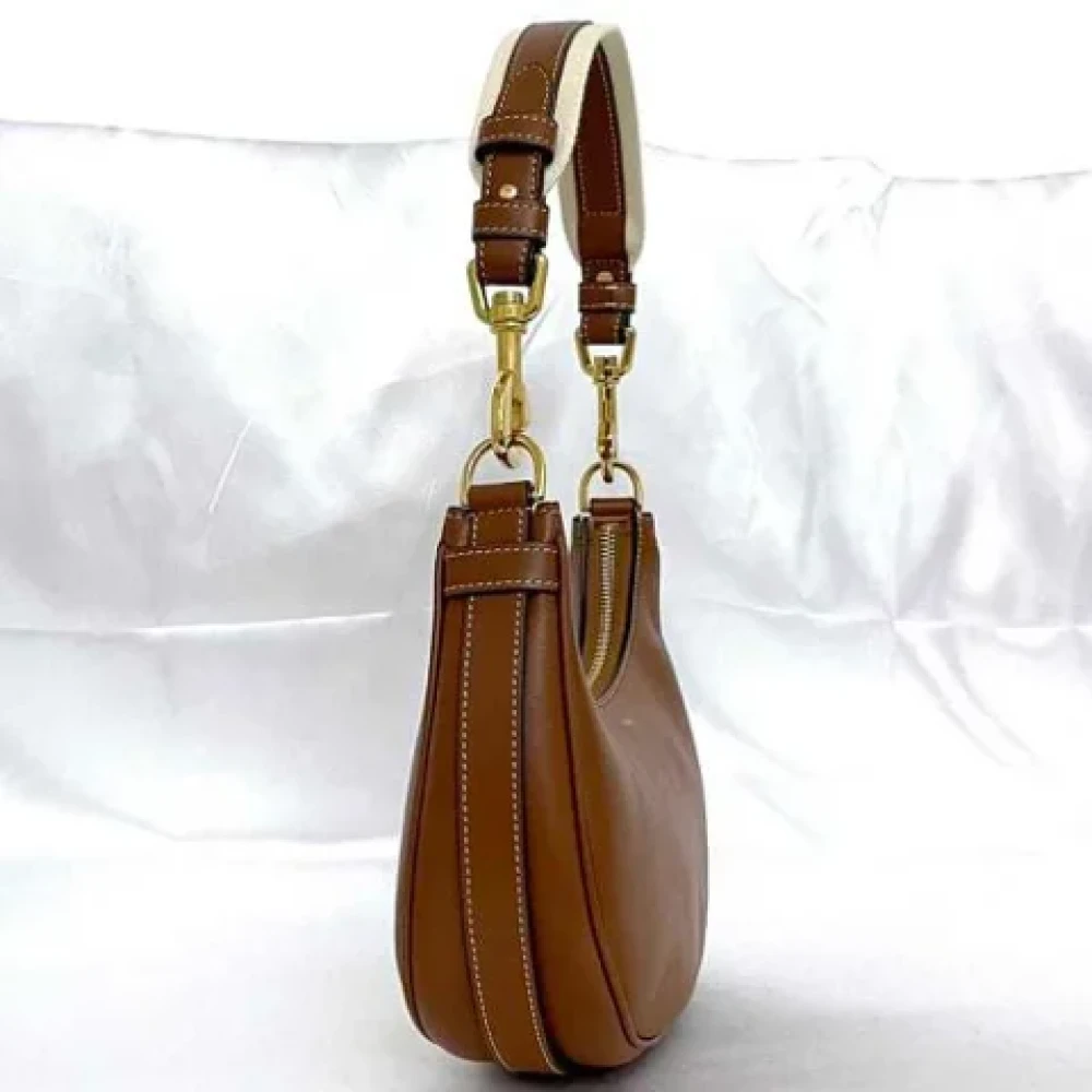 Celine Vintage Pre-owned Leather shoulder-bags Brown Dames