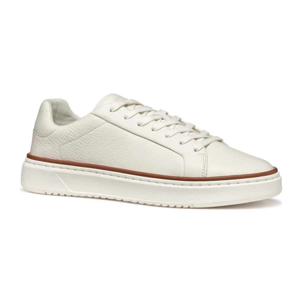 Geox Men's White Sneakers,, Trainers For Size 7 Uk