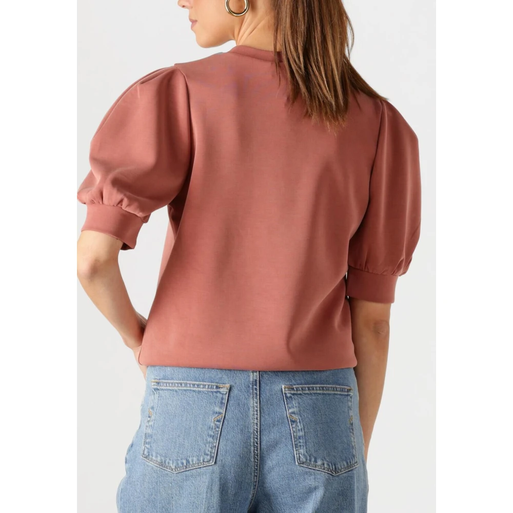 Notre-v Stijlvolle Nv-Frigie Sweater in Baksteen Red Dames