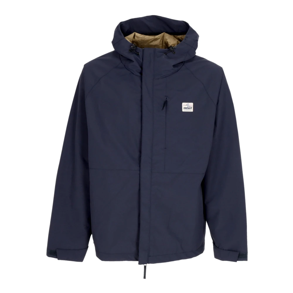 Element Wind- en waterdichte jas met verstelbare capuchon Blue Heren
